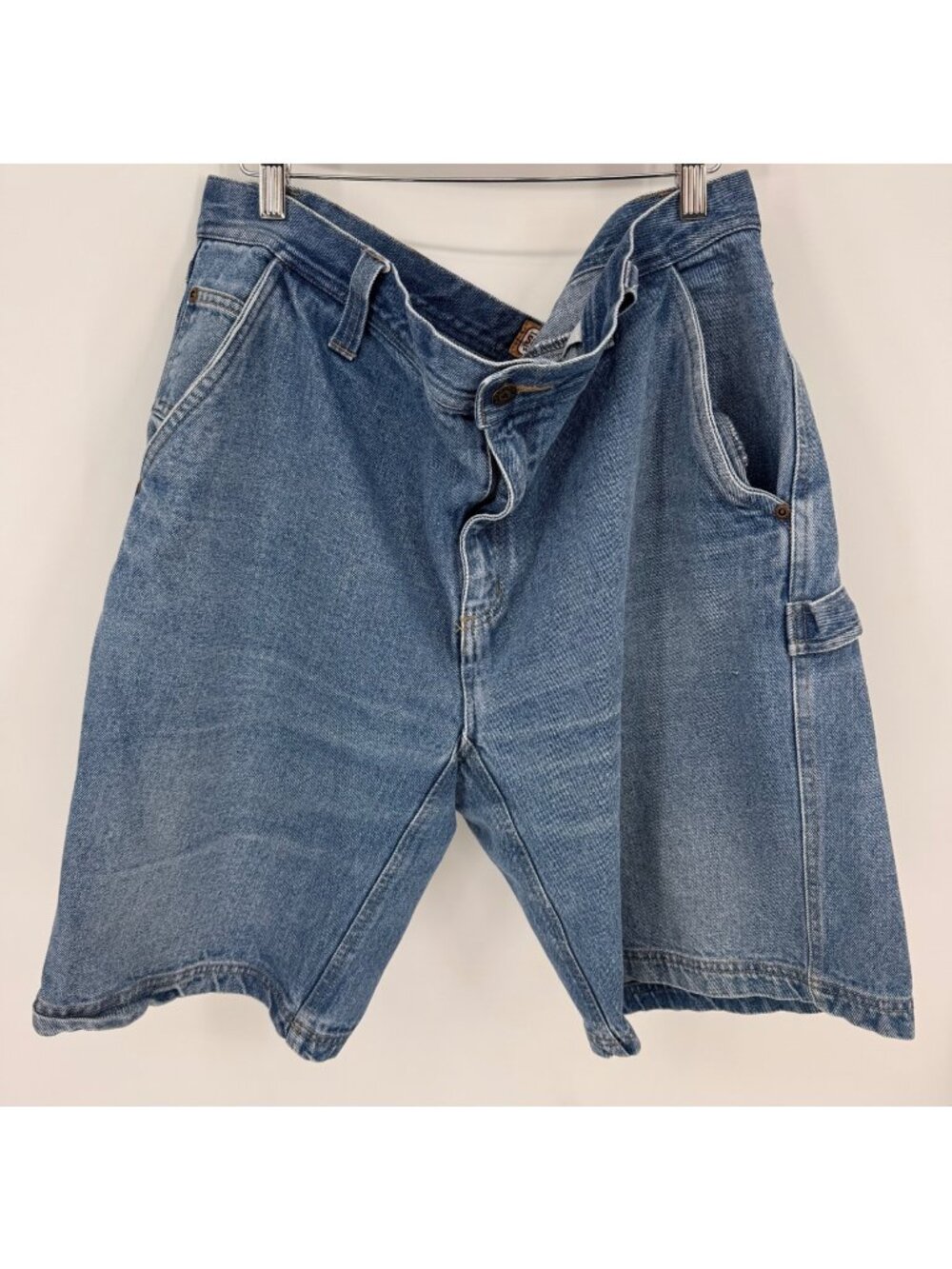 C.E. Schmidt Workwear Denim Carpenter Shorts Size 38 Relaxed Fit Utility Pockets